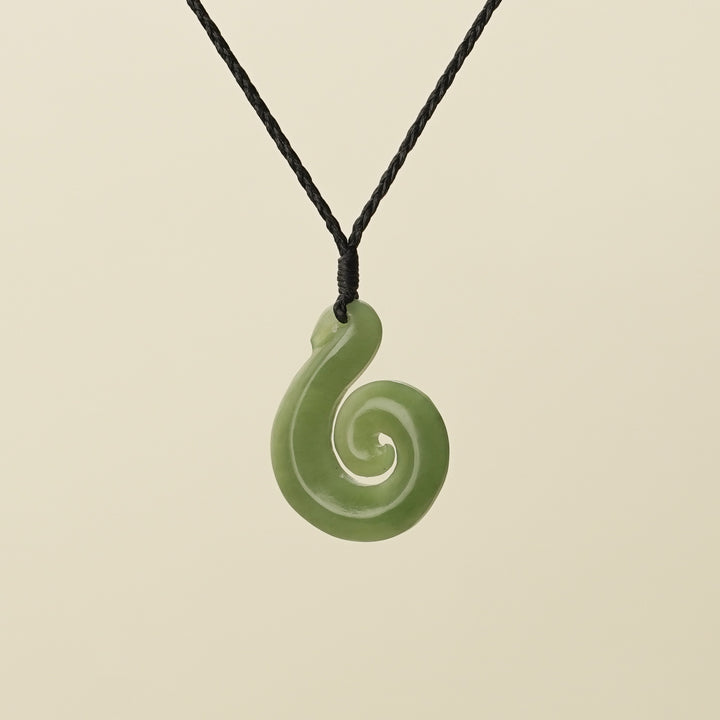Koru Hei Matau Medium Pounamu Pendant