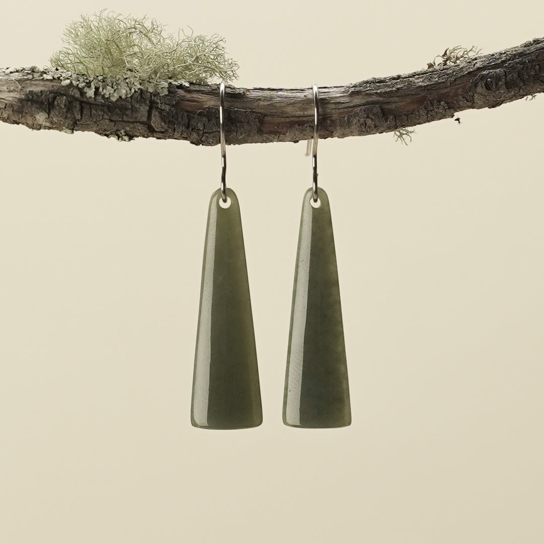 Drop Greenstone Small Drop Earrings 35mm