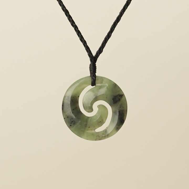Koru Kawakawa Pounamu Medium Pendant