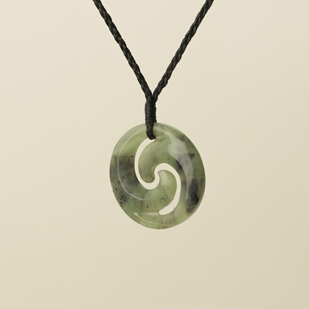 Koru Kawakawa Pounamu Medium Pendant