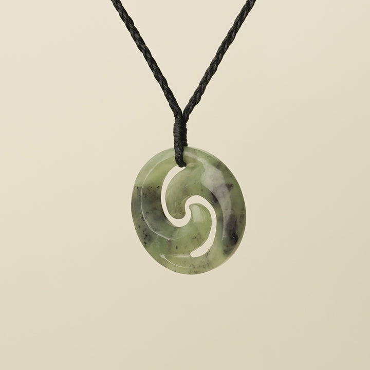 Koru Kawakawa Pounamu Medium Pendant