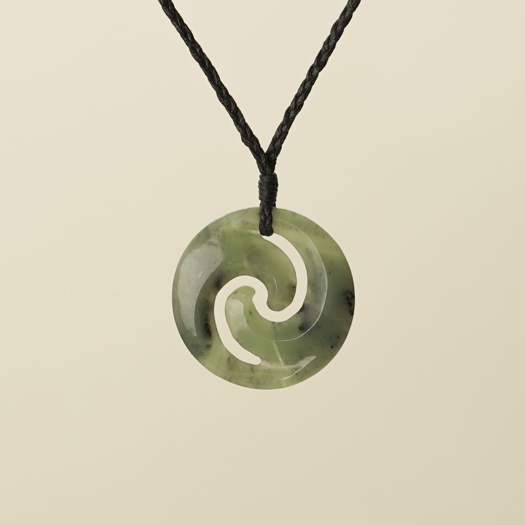 Koru Kawakawa Pounamu Medium Pendant