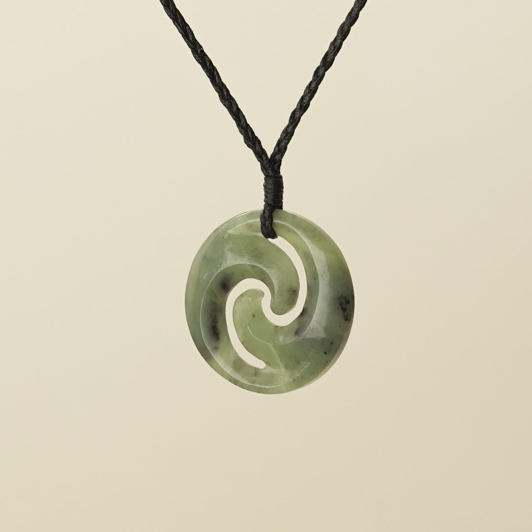 Koru Kawakawa Pounamu Medium Pendant