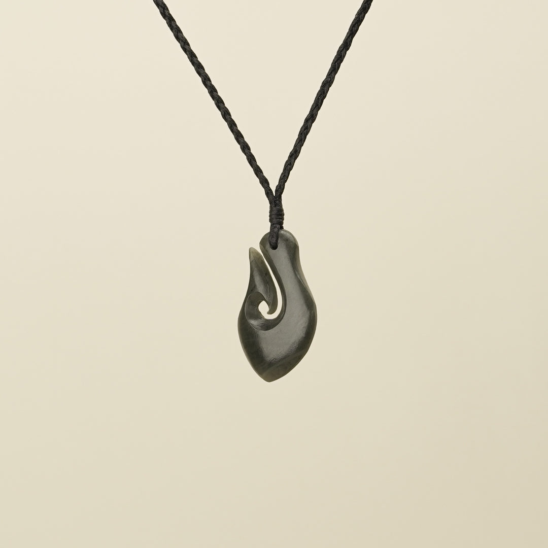 Hei Matau Kawakawa Small Pounamu Pendant