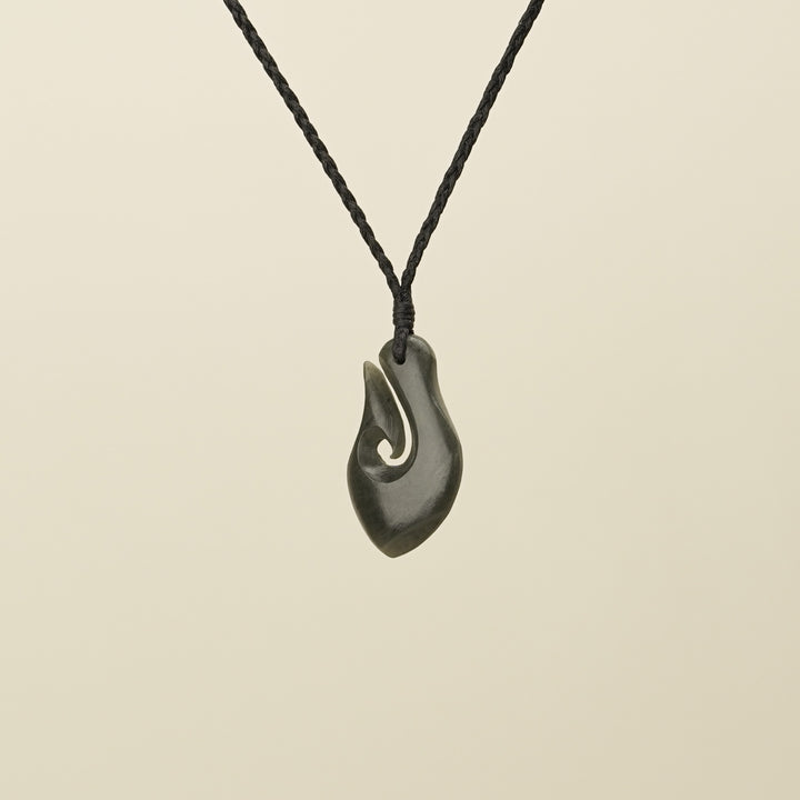 Hei Matau Kawakawa Small Pounamu Pendant