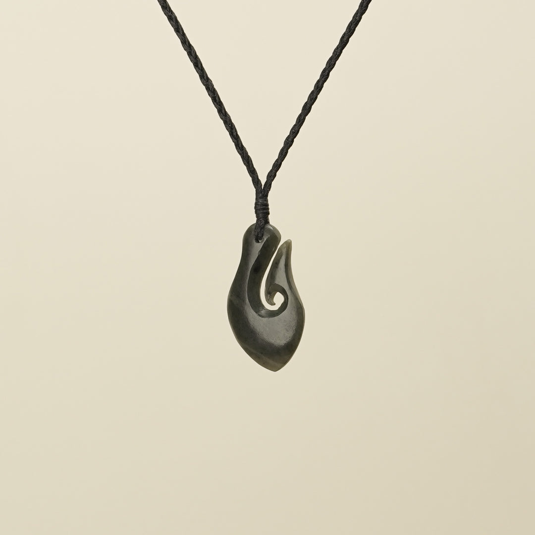 Hei Matau Kawakawa Small Pounamu Pendant