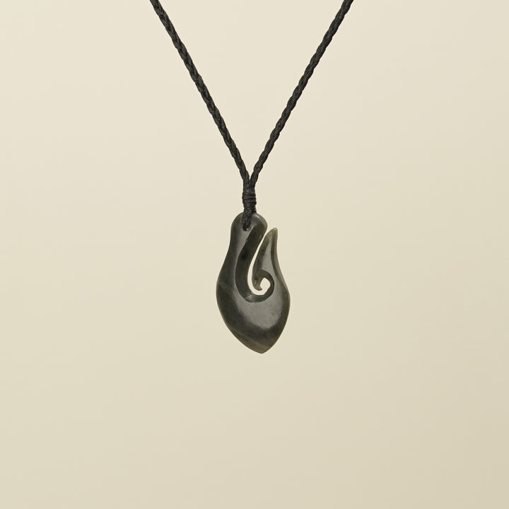 Hei Matau Kawakawa Small Pounamu Pendant