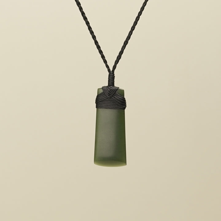Toki Kawakawa Matte Pounamu Small Pendant