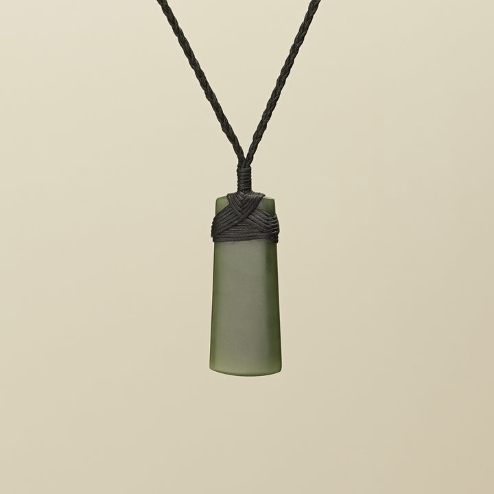 Toki Kawakawa Matte Pounamu Small Pendant