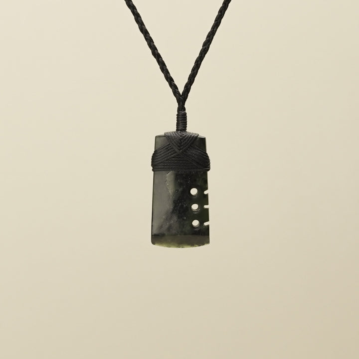 Notched Toki Hapopo Extra Small Pounamu Pendant