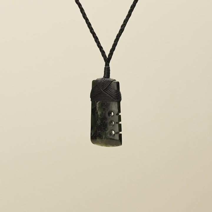 Notched Toki Hapopo Extra Small Pounamu Pendant