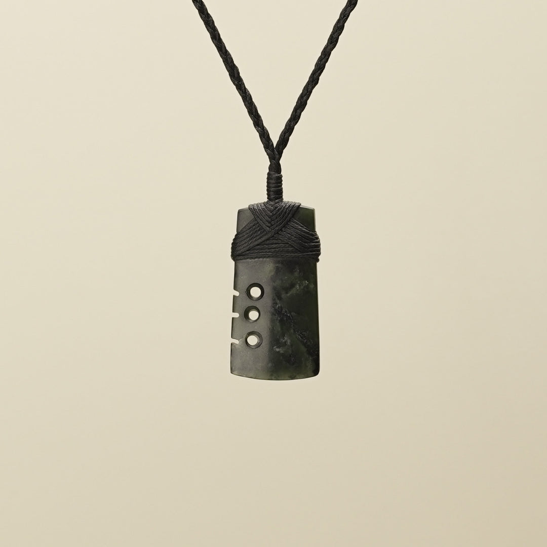 Notched Toki Hapopo Extra Small Pounamu Pendant