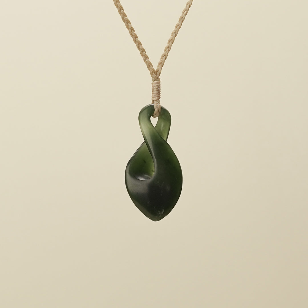 Kawakawa Pikorua Angled Small Pounamu Pendant