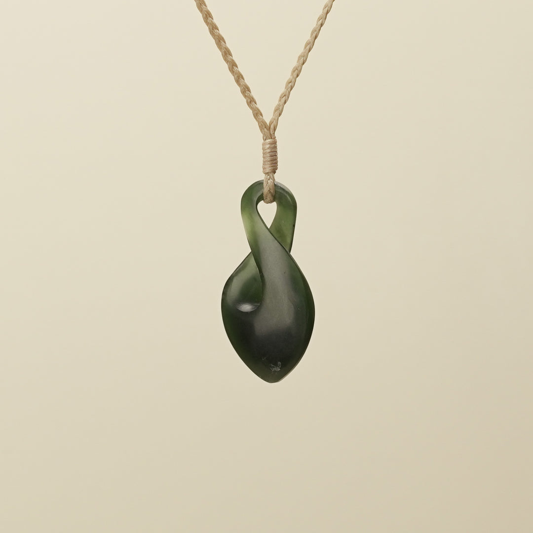 Kawakawa Pikorua Angled Small Pounamu Pendant
