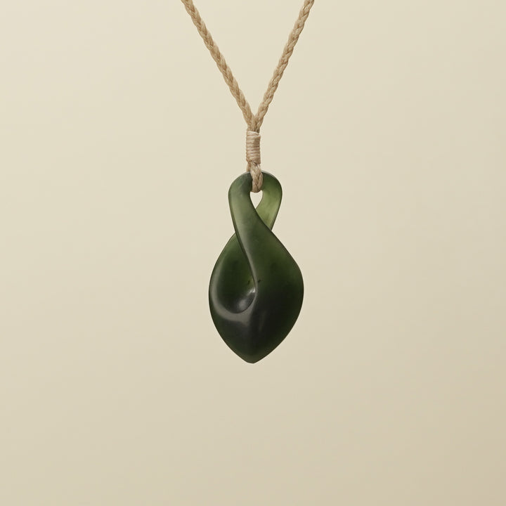 Kawakawa Pikorua Angled Small Pounamu Pendant