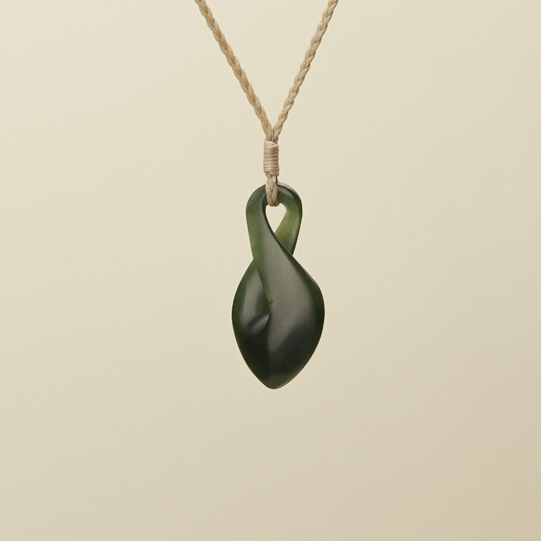 Kawakawa Pikorua Angled Small Pounamu Pendant