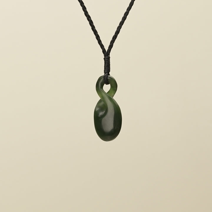 Kawakawa Pikoura Single Pounamu Pendant
