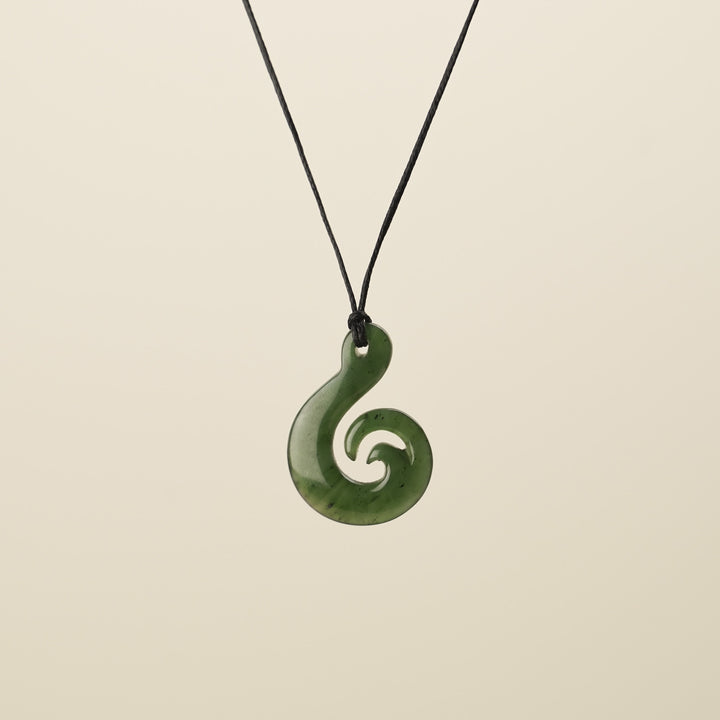 Small Hei Matau Wave Pendant
