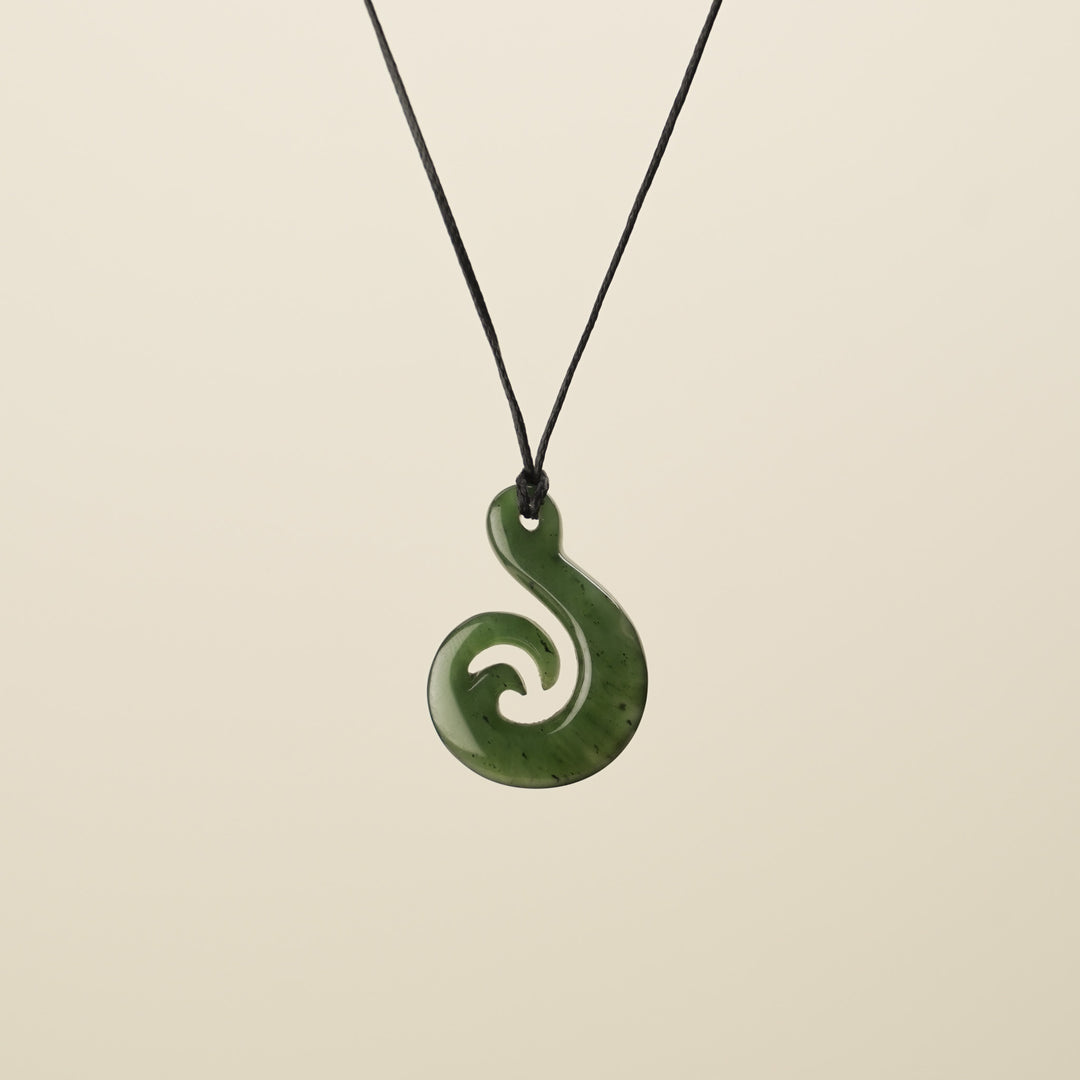 Small Hei Matau Wave Pendant