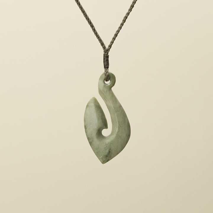 Inanga Hei Matau Pounamu Pendant Small