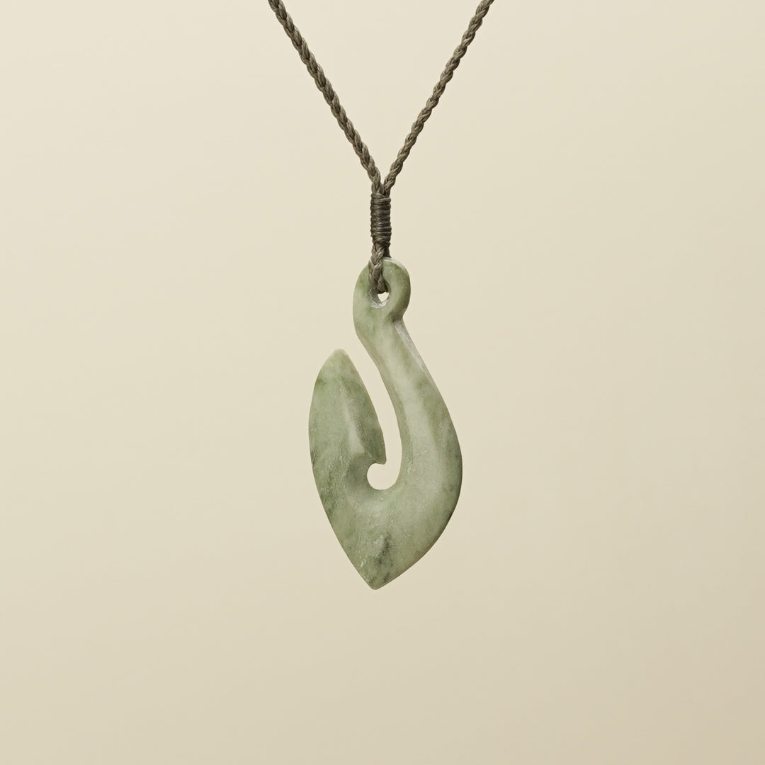 Inanga Hei Matau Pounamu Pendant Small