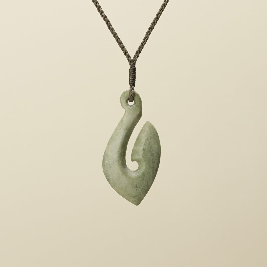 Inanga Hei Matau Pounamu Pendant Small
