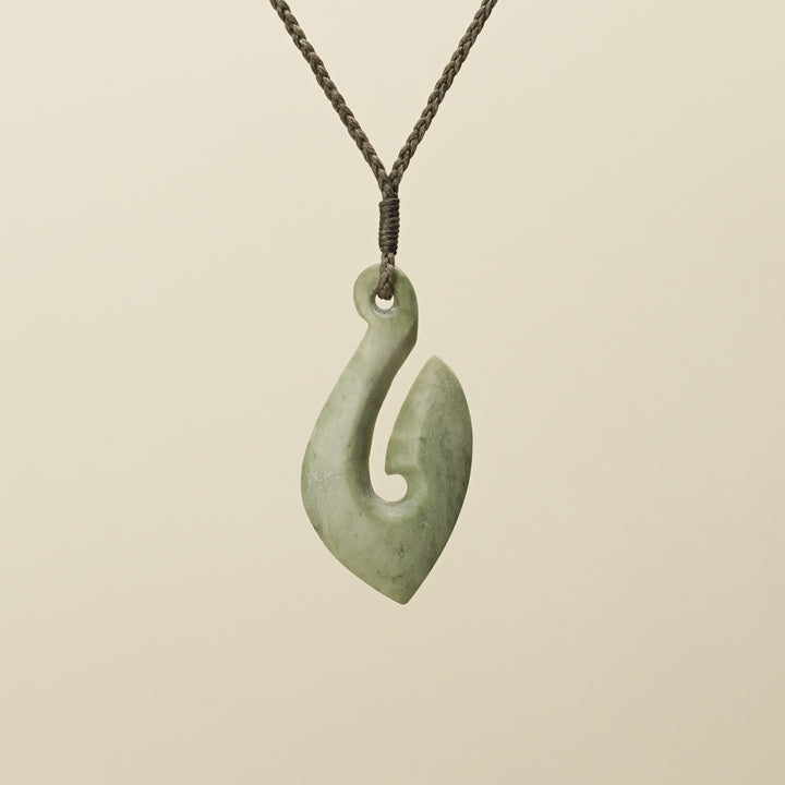 Inanga Hei Matau Pounamu Pendant Small
