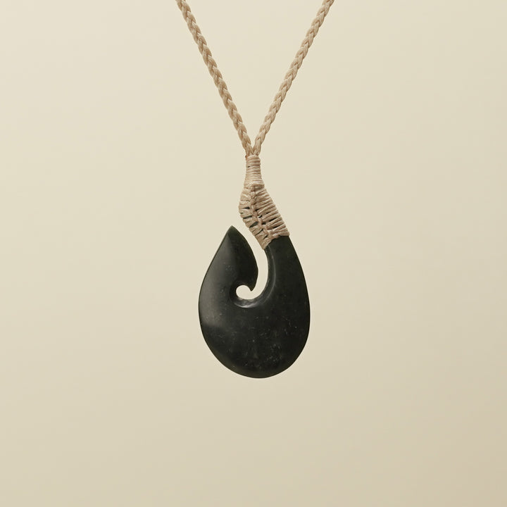 Kawakawa Hei Matau Pounamu Pendant Small