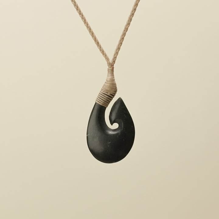 Kawakawa Hei Matau Pounamu Pendant Small