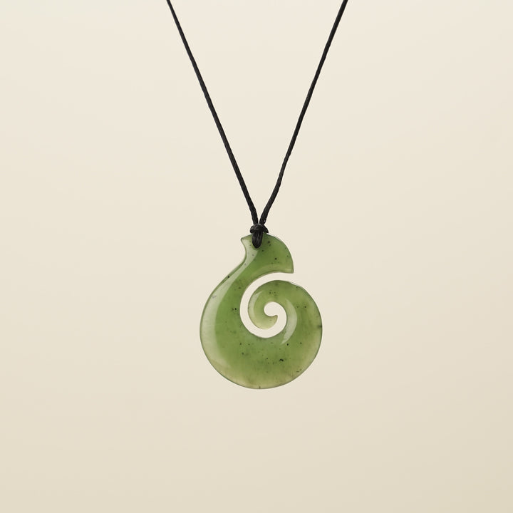 Small Koru Hei Matau Pendant