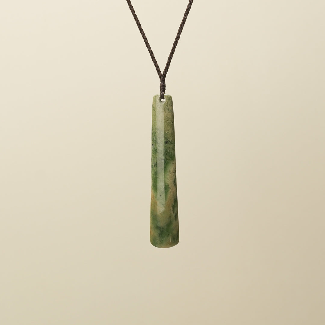 Flower Pounamu Large Roimata Pendant