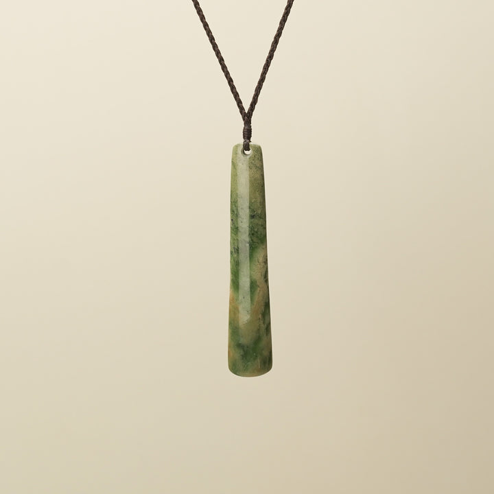 Flower Pounamu Large Roimata Pendant