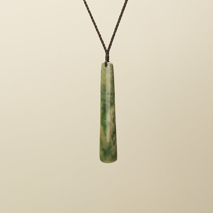 Flower Pounamu Large Roimata Pendant