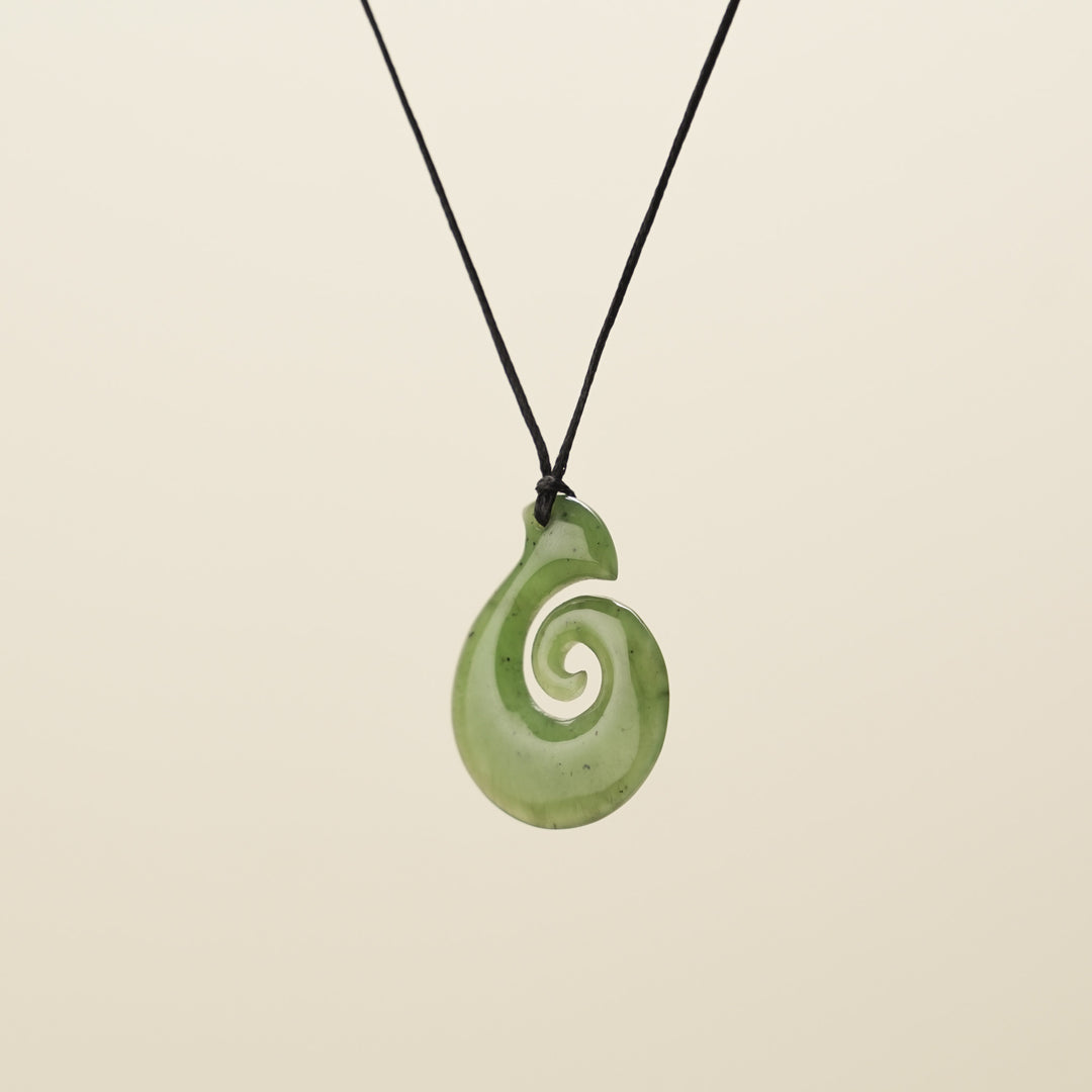 Small Koru Hei Matau Pendant