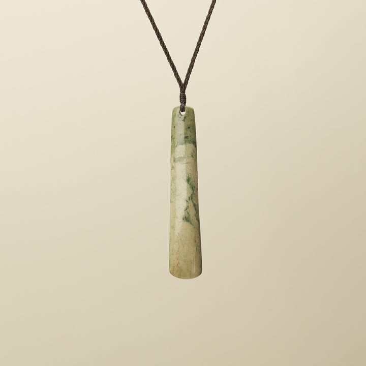 Flower Pounamu Large Roimata Pendant