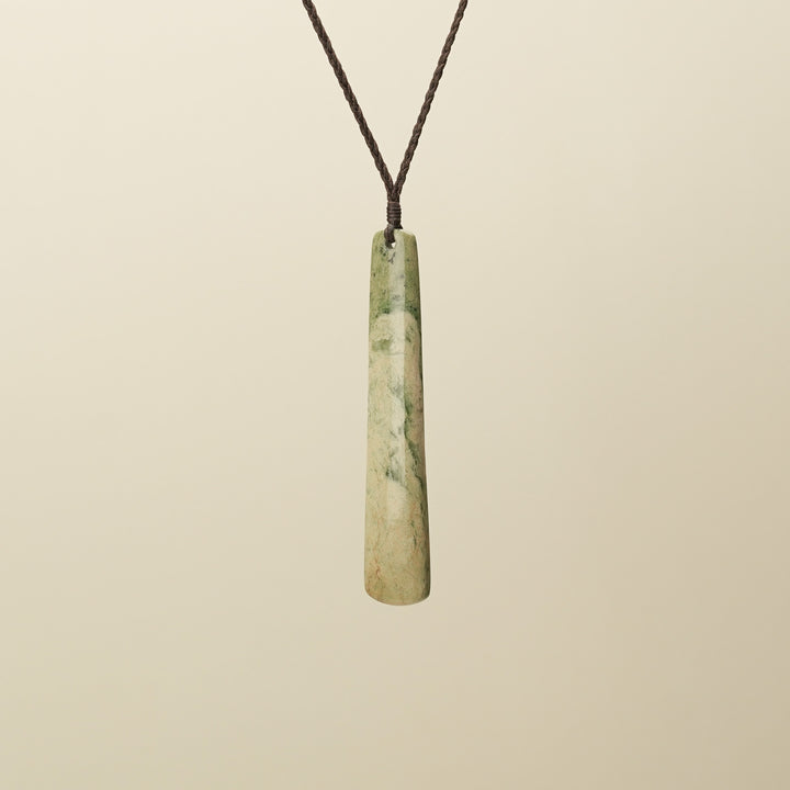 Flower Pounamu Large Roimata Pendant