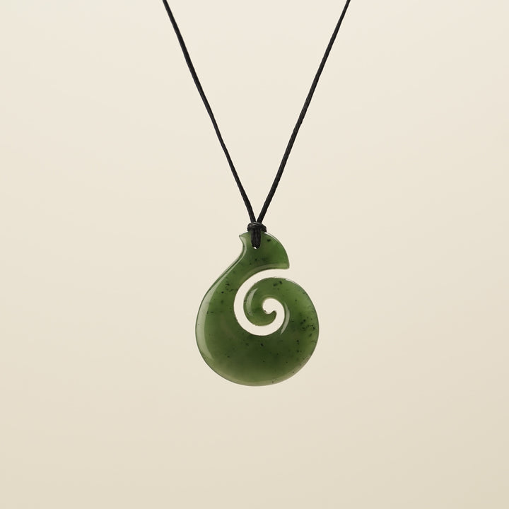 Small Koru Hei Matau Pendant