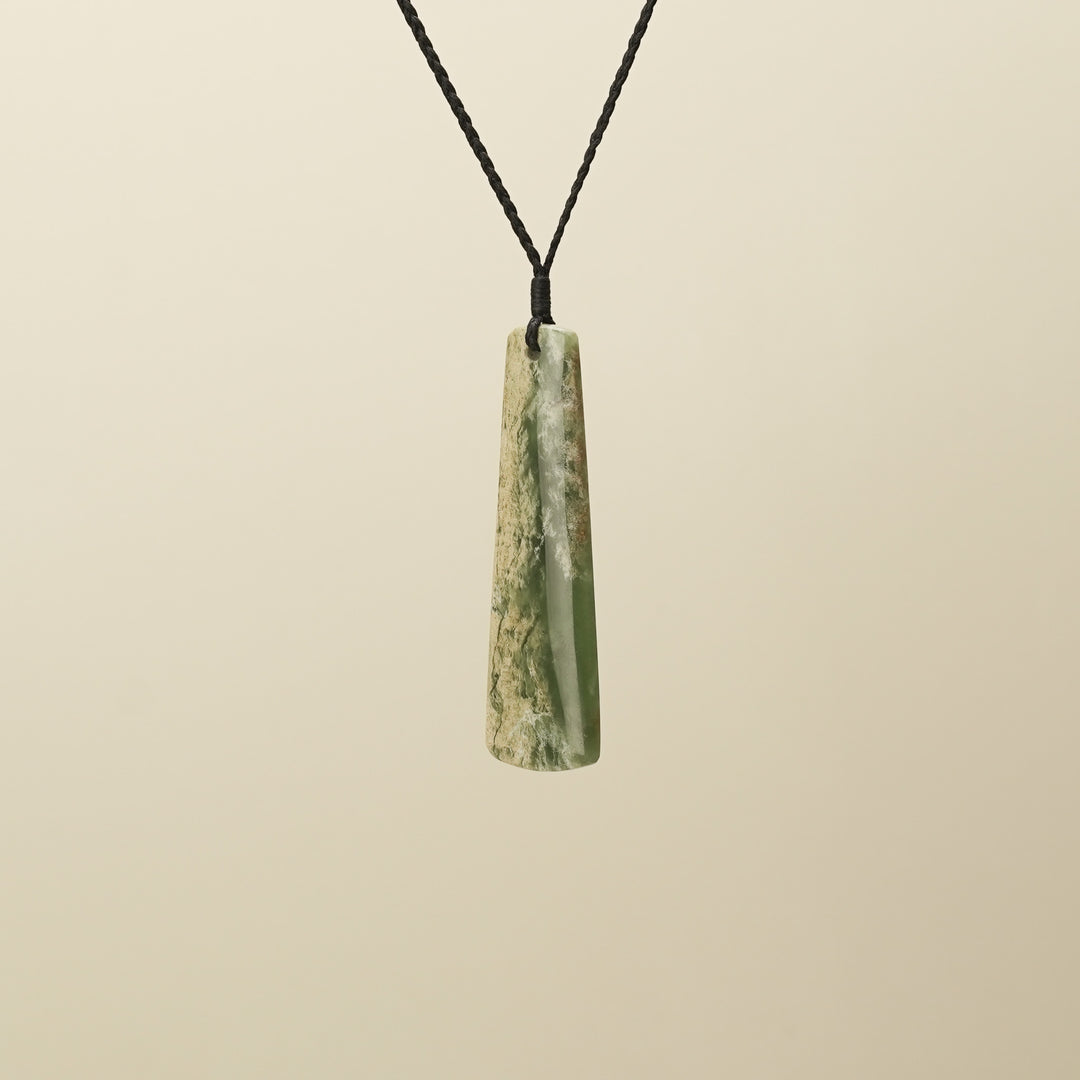 Large Flower Pounamu Toki Pendant