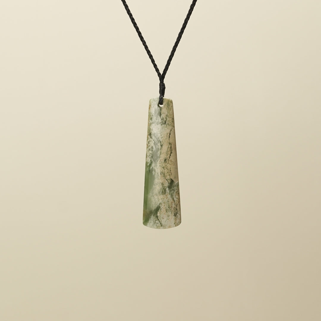 Large Flower Pounamu Toki Pendant