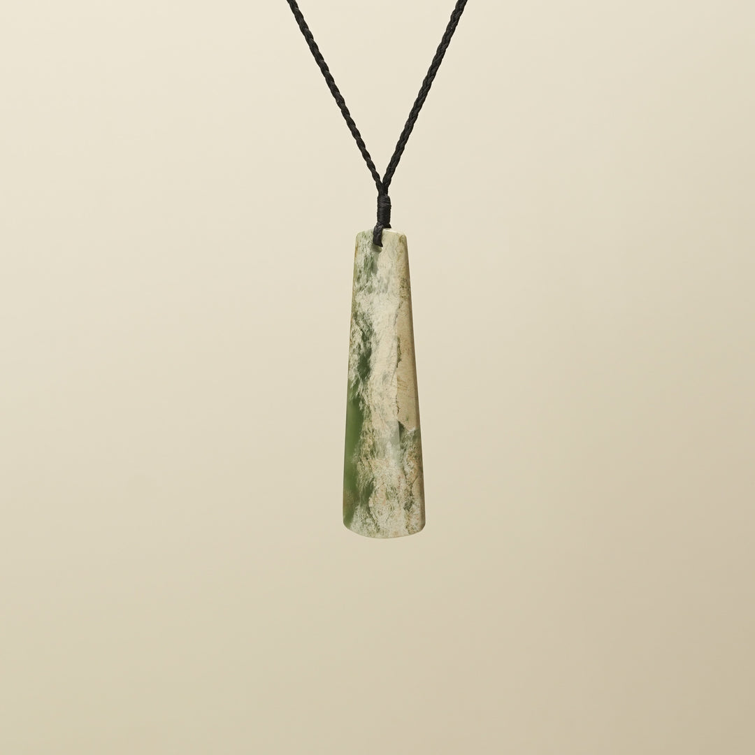 Large Flower Pounamu Toki Pendant