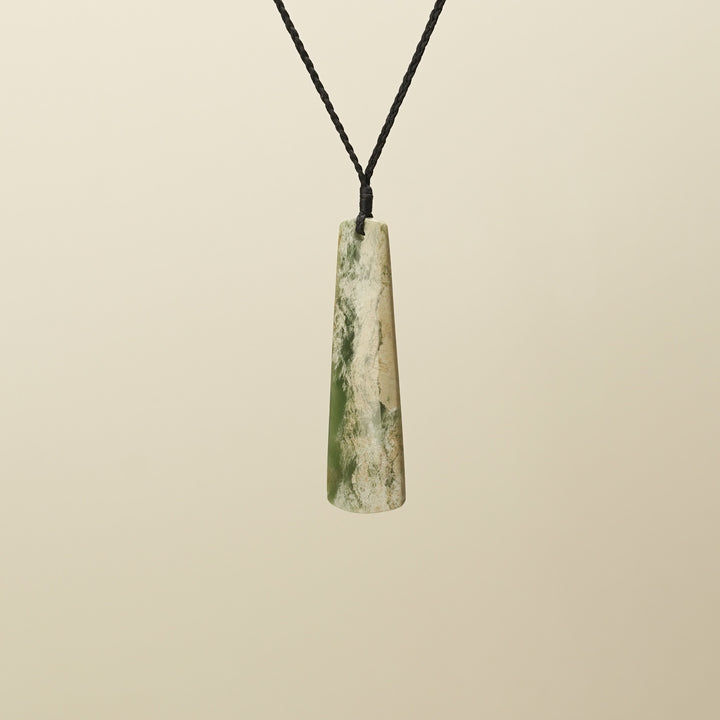 Large Flower Pounamu Toki Pendant