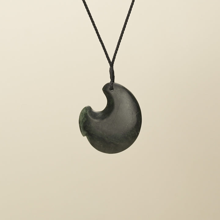 Hapopo Pounamu Hei Matau Pendant Large