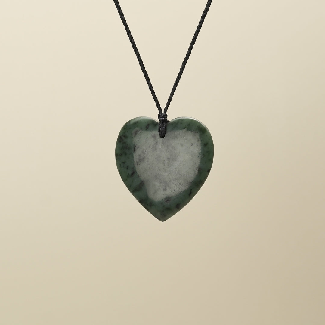 Large Inanga Pounamu Manawa Pendant