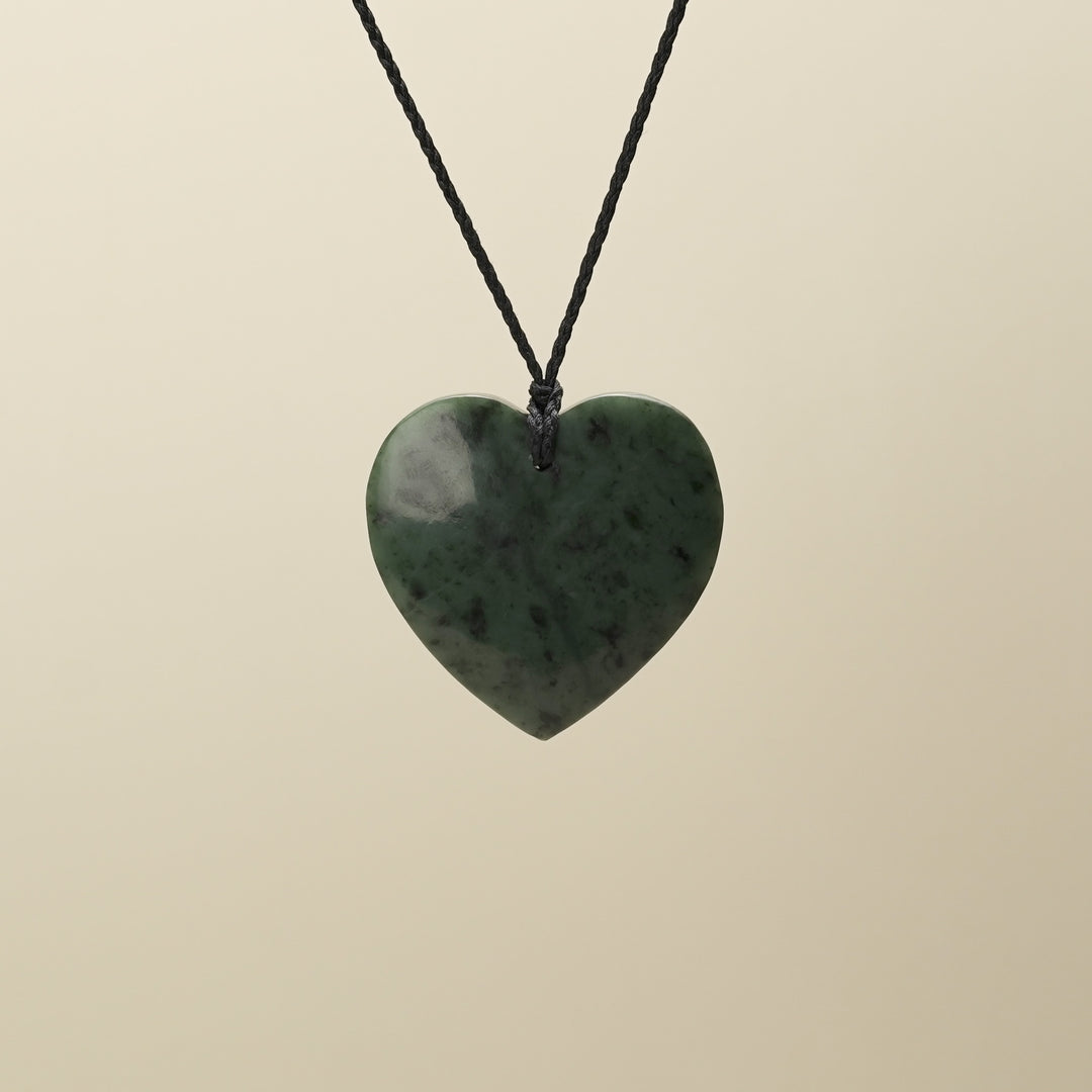 Large Inanga Pounamu Manawa Pendant
