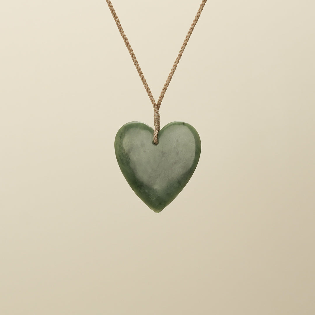 Large Kahurangi Manawa Pounamu Pendant