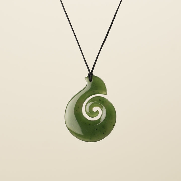 Medium Koru Hei Matau Pendant
