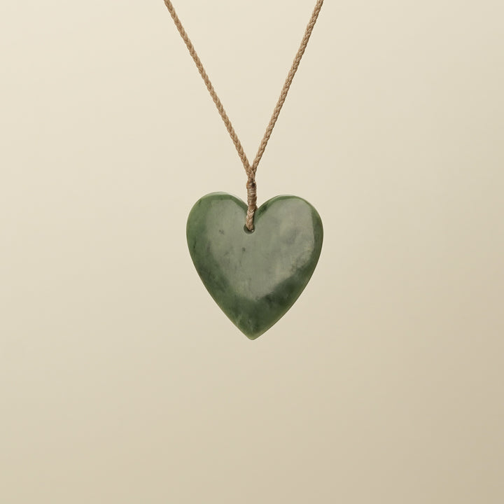 Large Kahurangi Manawa Pounamu Pendant