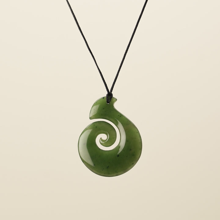 Medium Koru Hei Matau Pendant