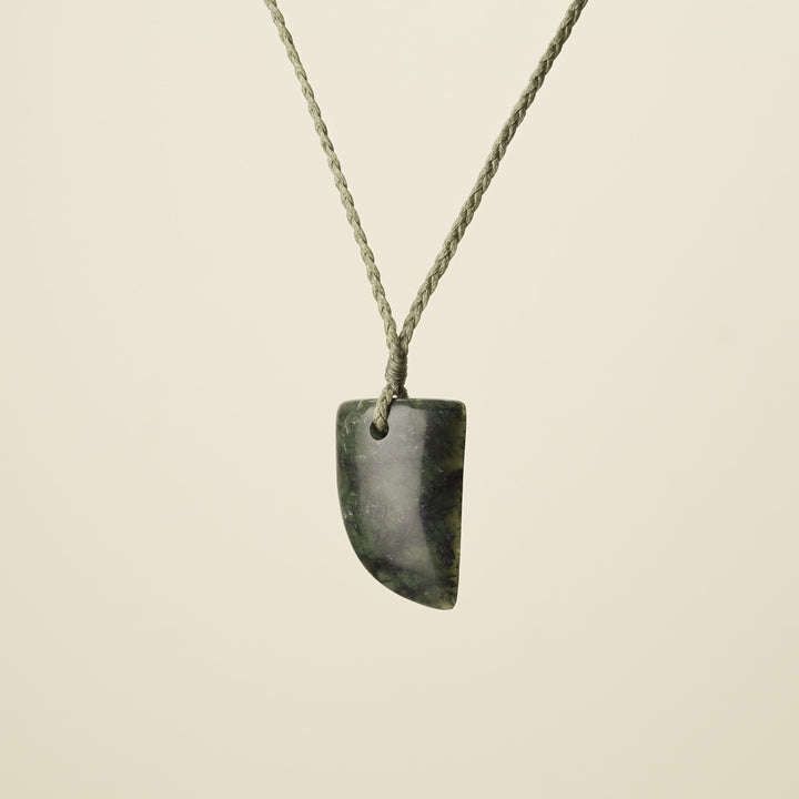 Niho Tooth Pounamu Medium Kawakawa Pendant