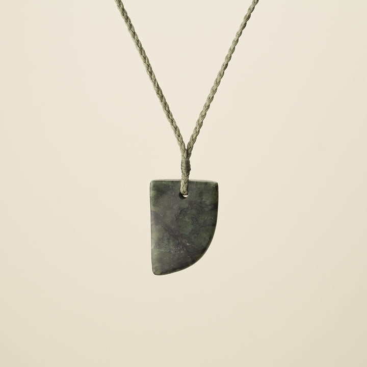 Niho Tooth Pounamu Medium Kawakawa Pendant